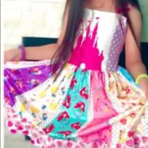 NWT Girls Disney Princess Castle Twirl Dress - Picture 8 of 8